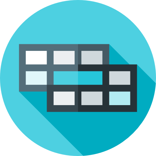 spreadsheet Flat Circular Flat icoon