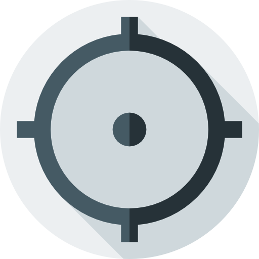 doelstelling Flat Circular Flat icoon