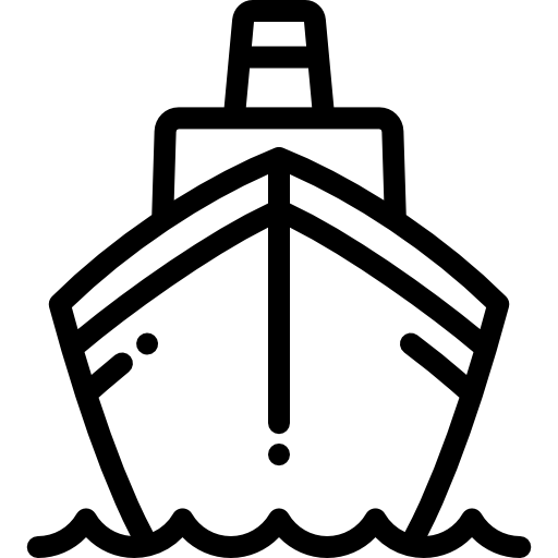 Корабль Detailed Rounded Lineal иконка