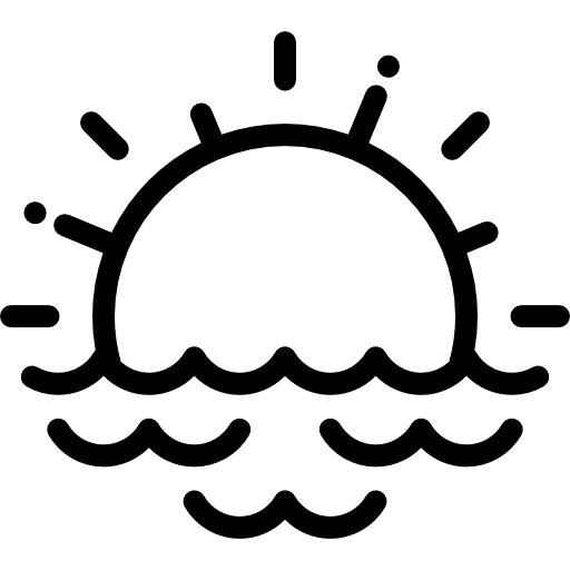 태양 Detailed Rounded Lineal icon