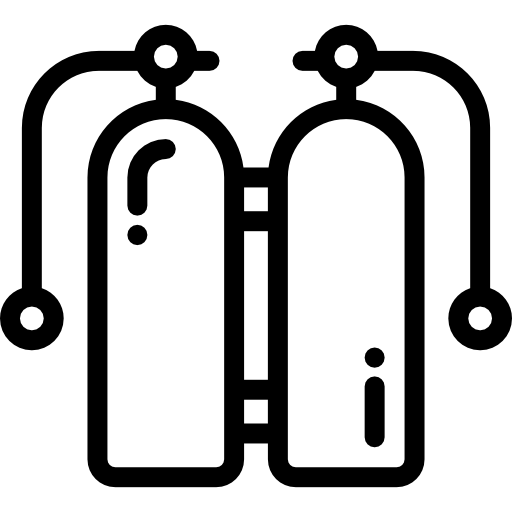 Oxygen tank Detailed Rounded Lineal icon