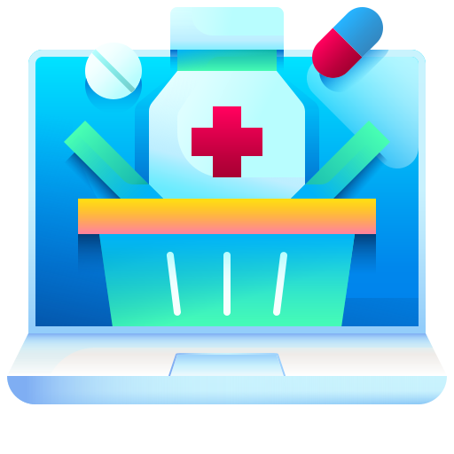 Online pharmacy Generic Flat Gradient icon