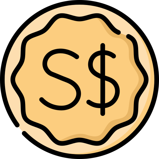 dolar de singapur Special Lineal color icono