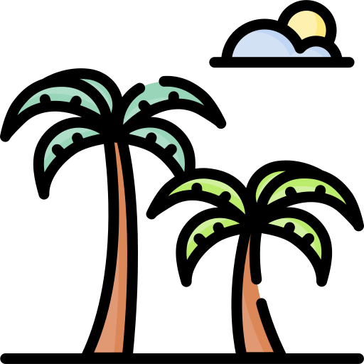 palmeras Special Lineal color icono
