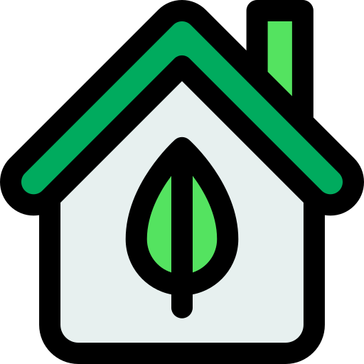 casa ecológica Generic Outline Color icono