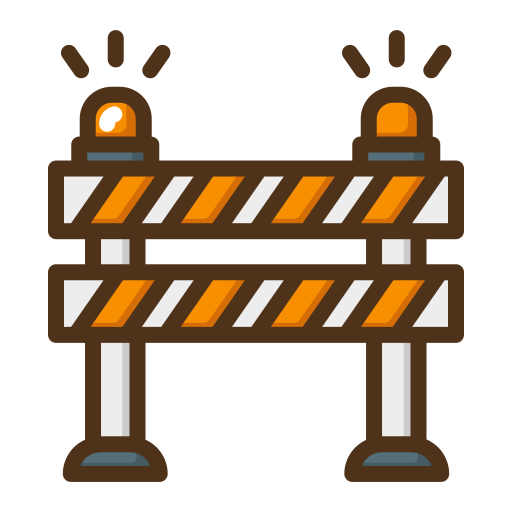 도로 장벽 Generic Outline Color icon
