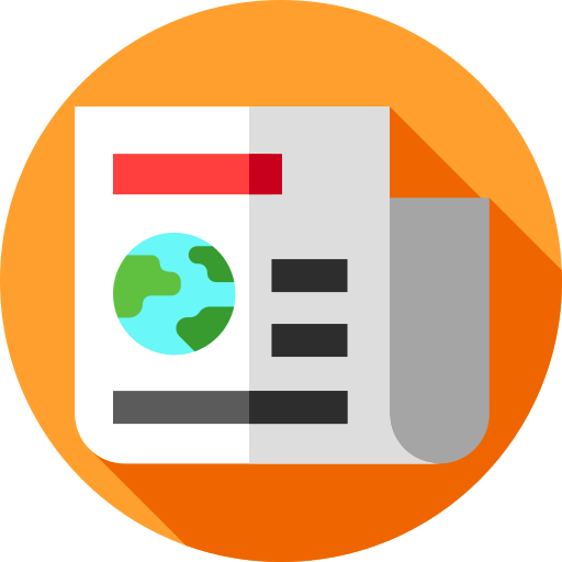 Newspaper Flat Circular Flat icon