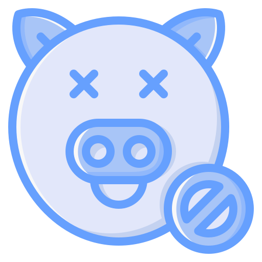 No pig Generic Blue icon