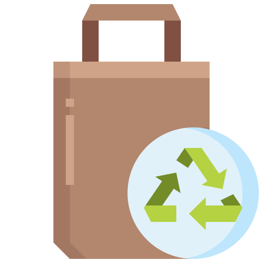recycle zakje Justicon Flat icoon