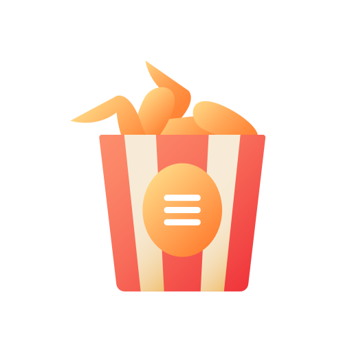 Chicken wings Generic Flat Gradient icon