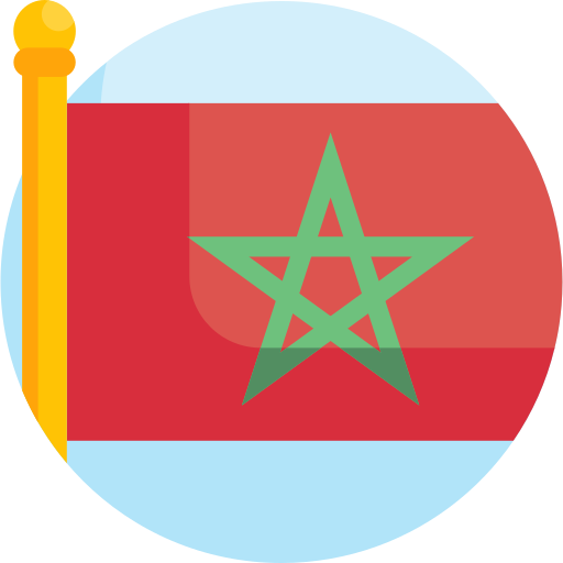モロッコ Detailed Flat Circular Flat icon