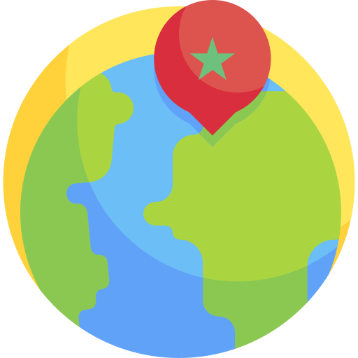 モロッコ Detailed Flat Circular Flat icon