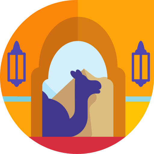 Camel Detailed Flat Circular Flat icon
