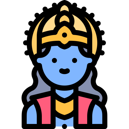 Vishnu Detailed Rounded Lineal color icon