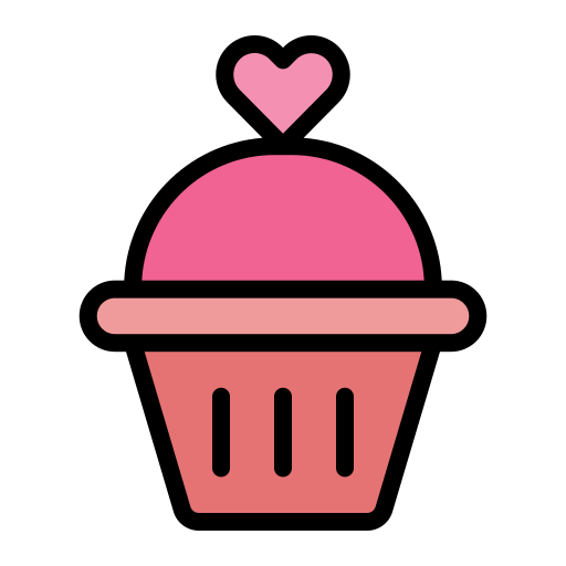 cupcake Generic Outline Color icoon