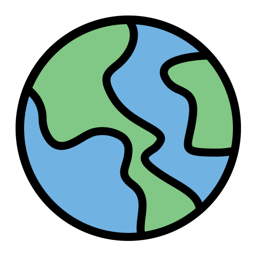 земной шар Generic Outline Color иконка
