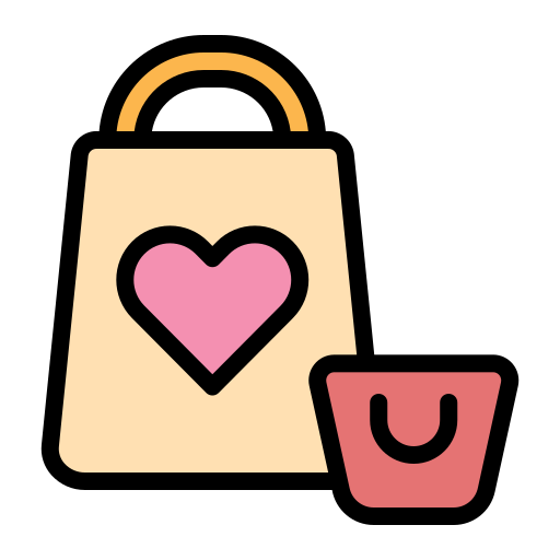 Shopping bag Generic Outline Color icon