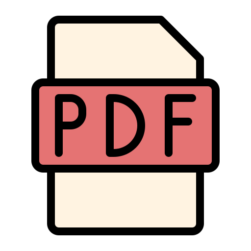 plik pdf Generic Outline Color ikona