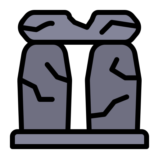 stonehenge Generic Outline Color icon