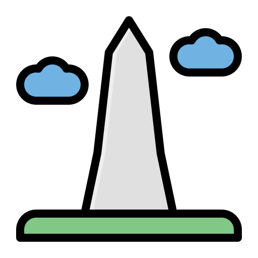 Washington monument Generic Outline Color icon