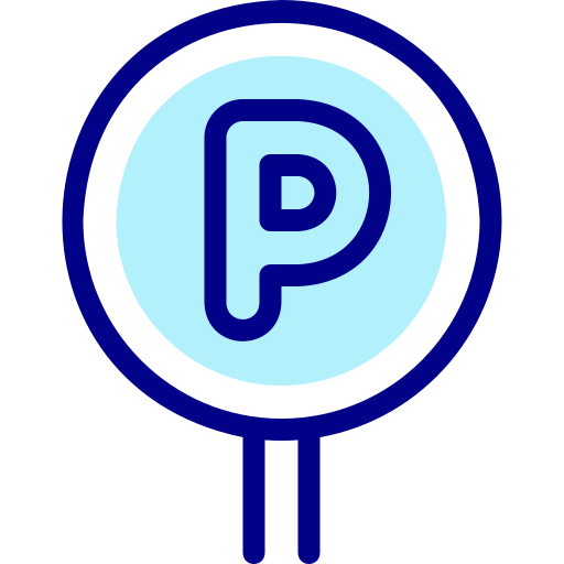 Parking sign Detailed Mixed Lineal color icon