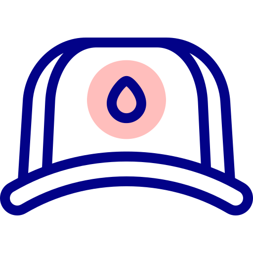 Cap Detailed Mixed Lineal color icon