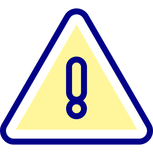 경고 표시 Detailed Mixed Lineal color icon