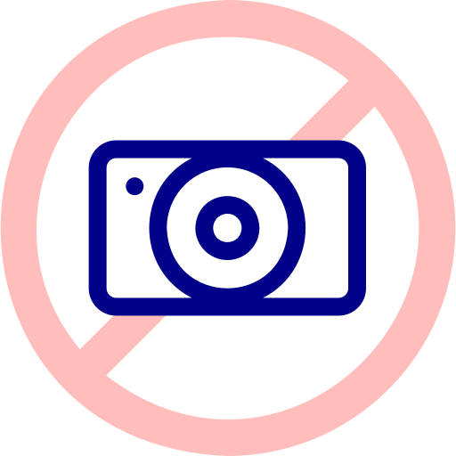카메라 금지 Detailed Mixed Lineal color icon