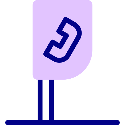 Phone booth Detailed Mixed Lineal color icon
