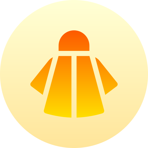 Raincoat Basic Gradient Circular icon