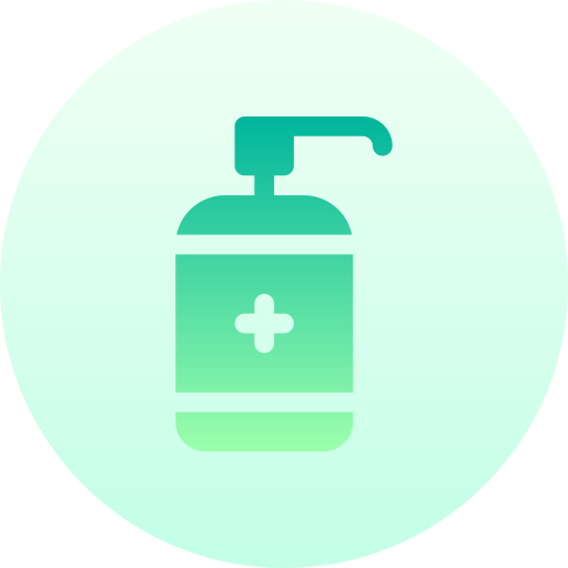 Disinfectant Basic Gradient Circular icon