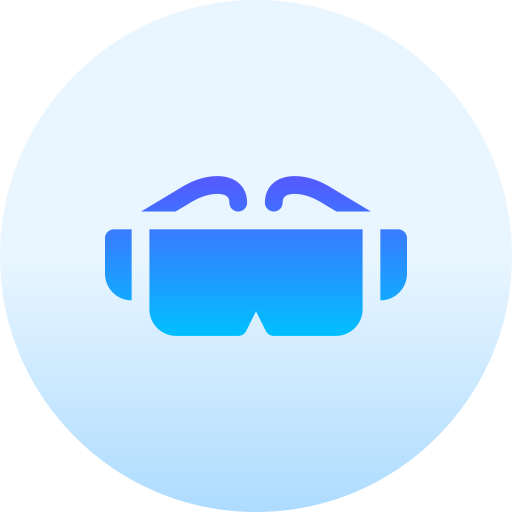Goggles Basic Gradient Circular icon