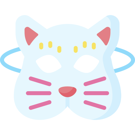 máscara de gato Special Flat icono