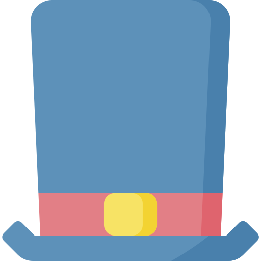 Top hat Special Flat icon