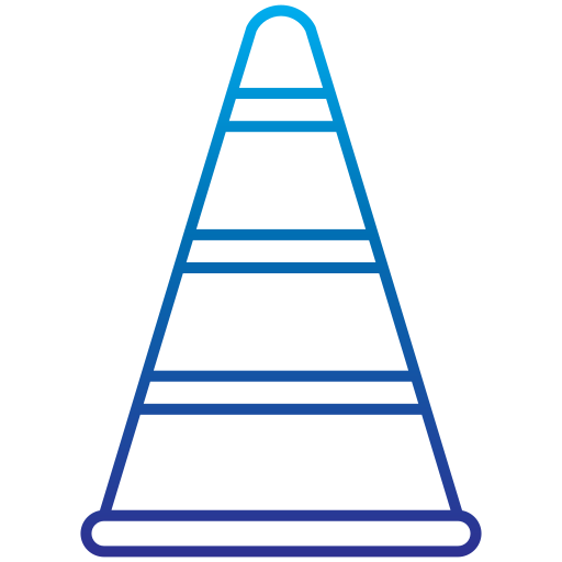 Traffic cone Generic Gradient icon