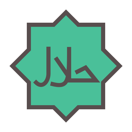 halal Generic Outline Color icon