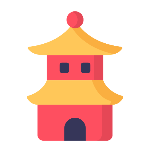 Пагода Generic Flat иконка