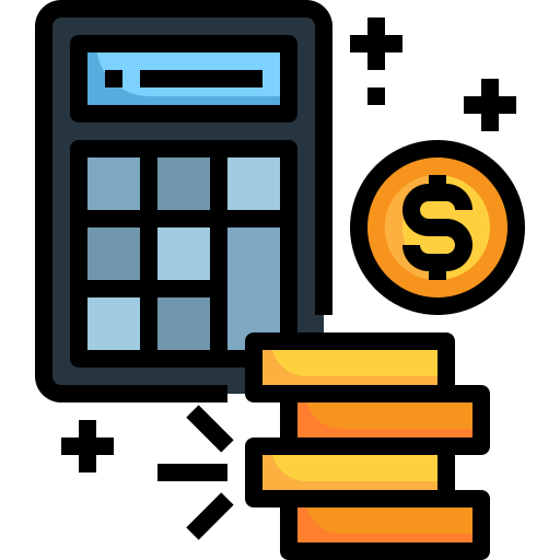 Calculator Justicon Lineal Color icon