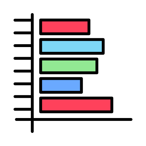statistiek Generic Outline Color icoon