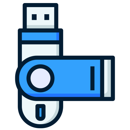 flash disk Generic Outline Color icona