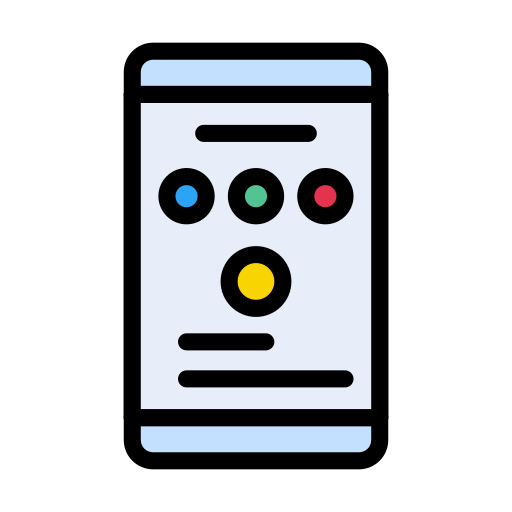 Mobile Vector Stall Lineal Color icon