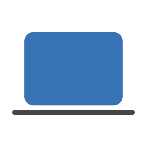 Laptop computer Generic Blue icon