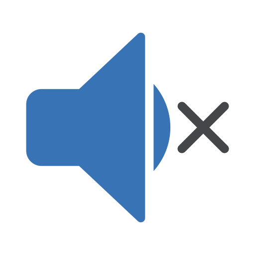 Mute Generic Blue icon