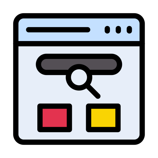 Browser Vector Stall Lineal Color icon