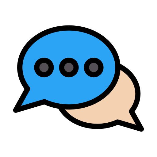Conversation Vector Stall Lineal Color icon