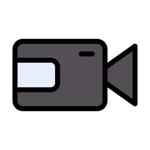 Video camera Vector Stall Lineal Color icon