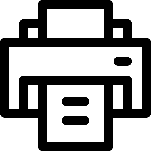 stampante Basic Rounded Lineal icona