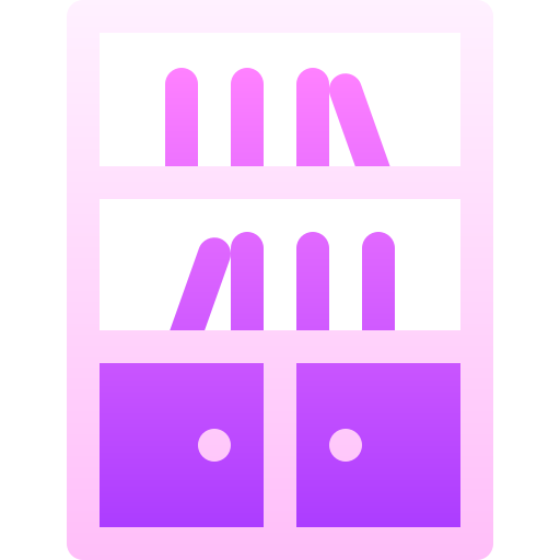 boekenkast Basic Gradient Gradient icoon