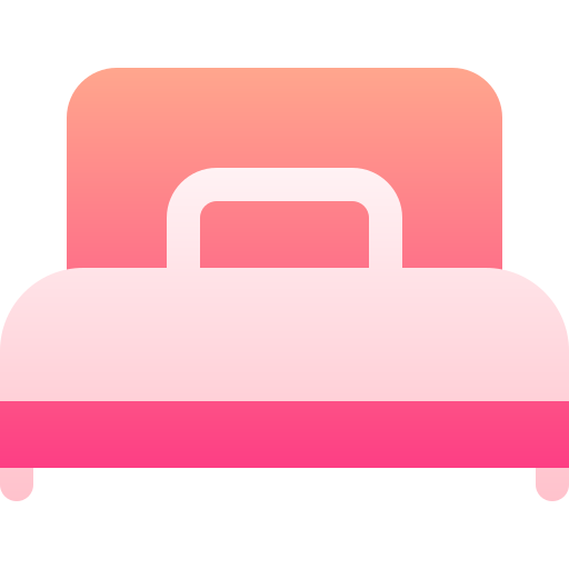 Single bed Basic Gradient Gradient icon