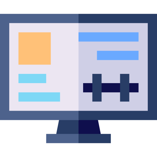 monitor Basic Straight Flat icono
